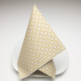 Airlaid Hantessa Serviette 40 x 40 cm, Scandic gold-silber