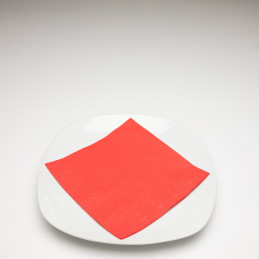 Tissue Hantiss Serviette Blanco 33 x 33 cm, 3-lagig, rot