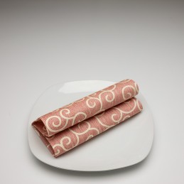Airlaid Hantessa Serviette 40 x 40 cm, Francis creme/bordeaux