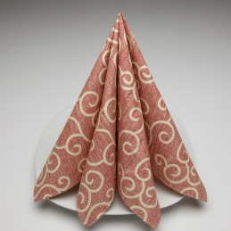 Tissue Hantiss Serviette 40 x 40 cm, 3-lagig, Francis creme/bordeaux