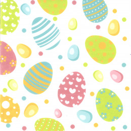 Hantessa Airlaid-Serviette, 40 x 40 cm, Motiv Bunte Ostern