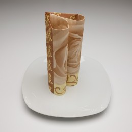 Airlaid Hantessa Serviette 40 x 40 cm, Rose braun/ocker