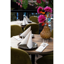 Airlaid Hantessa Serviette 20 x 20 cm, Nobilis, gold