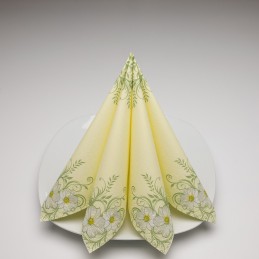 Tissue Hantiss Serviette 33 x 33 cm, 3-lagig, Fiona grün