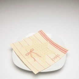 Airlaid Hantessa Serviette 40 x 40 cm, Xmas Star w-rot