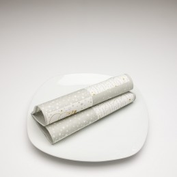 Airlaid Hantessa Serviette 40 x 40 cm, Winterzeit grau