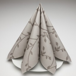 Airlaid Hantessa Serviette 40 x 40 cm, Fino Toskana taupe