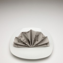 Airlaid Hantessa Serviette 40 x 40 cm, Fino Toskana taupe