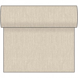 Airlaid Hantessa Tischläufer 30 m x 40 cm, perforiert, Francis creme/taupe