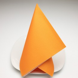 Airlaid Hantessa Serviette Blanco 40 x 40 cm, Vollfläche orange