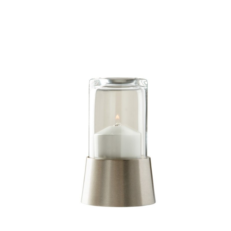COCO PICCOLO Candola Leuchte, 12,5 cm, nickel matt, Farbglas klar, Zierhülle weiß COCO PICCOLO Candola Leuchte, 12,5 cm, nickel matt, Farbglas klar, Zierhülle weiß