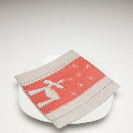 Airlaid Hantessa Serviette 40 x 40 cm, Elli rot