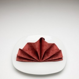 Airlaid Hantessa Serviette 40 x 40 cm, Ornament bordeaux