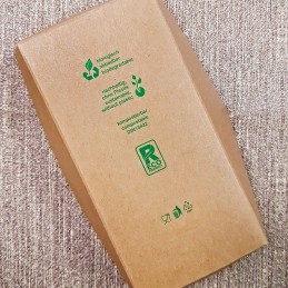 Bio Snackschale braun aus Hartpapier, 16x8,8x4,4cm