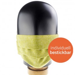 Hygiene-Maske / Community-Maske / Mund- und Nasenmaske aus Polyester, handgenäht, Farbe Primavera, WASCHBAR und WIEDERVERWENDBAR