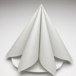 Airlaid Hantessa Serviette 40 x 40 cm, Harry silber