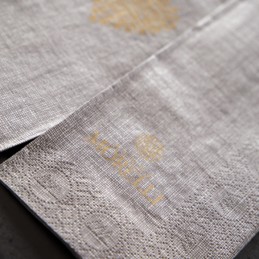Hantiss Tissue-Serviette (4-lagig) 40 x 40 cm (1/8 Falz), mit Ihrem Werbedruck