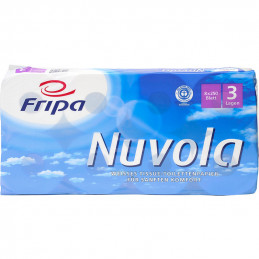 Fripa-Toilettenpapier Nuvola, 3-lagig, 6 Packungen á 8 Rollen
