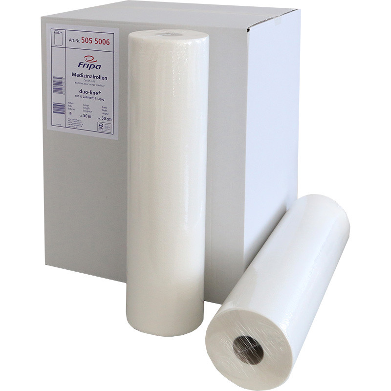 Fripa-Medizinalrollen Duo-Line, 50 cm x 50 m Fripa-Medizinalrollen Duo-Line, 50 cm x 50 m