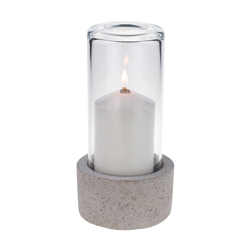 CONCRETE Candola Leuchte, 16cm, hell, Glas klar, Zierhülle weiss CONCRETE Candola Leuchte, 16cm, hell, Glas klar, Zierhülle weiss