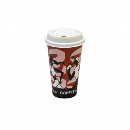 Bio Kaffeebecher To Go aus Hartpapier, 400ml, Ø 90mm