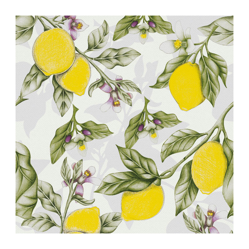 Hantessa Airlaid-Serviette, 40 x 40 cm, Motiv Cyprus, weiß gelb Hantessa Airlaid-Serviette, 40 x 40 cm, Motiv Cyprus, weiß gelb